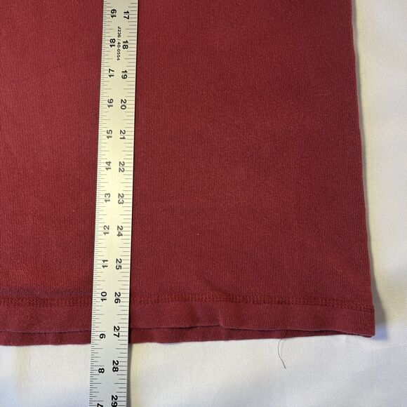 Vtg Old Navy Men Crewneck Sweatshirt Y2K Size M Spell Out Logo Red 2004 **FLAW** - Picture 9 of 9